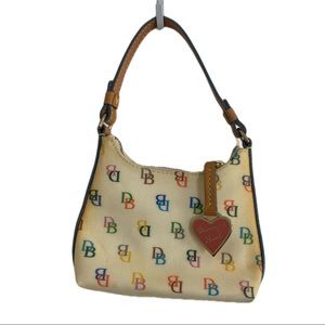 Vintage Dooney & Bourke Rainbow Monogram Mini Bag
